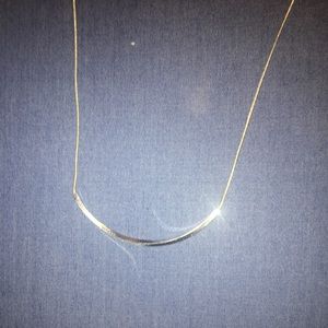 silver bar necklace